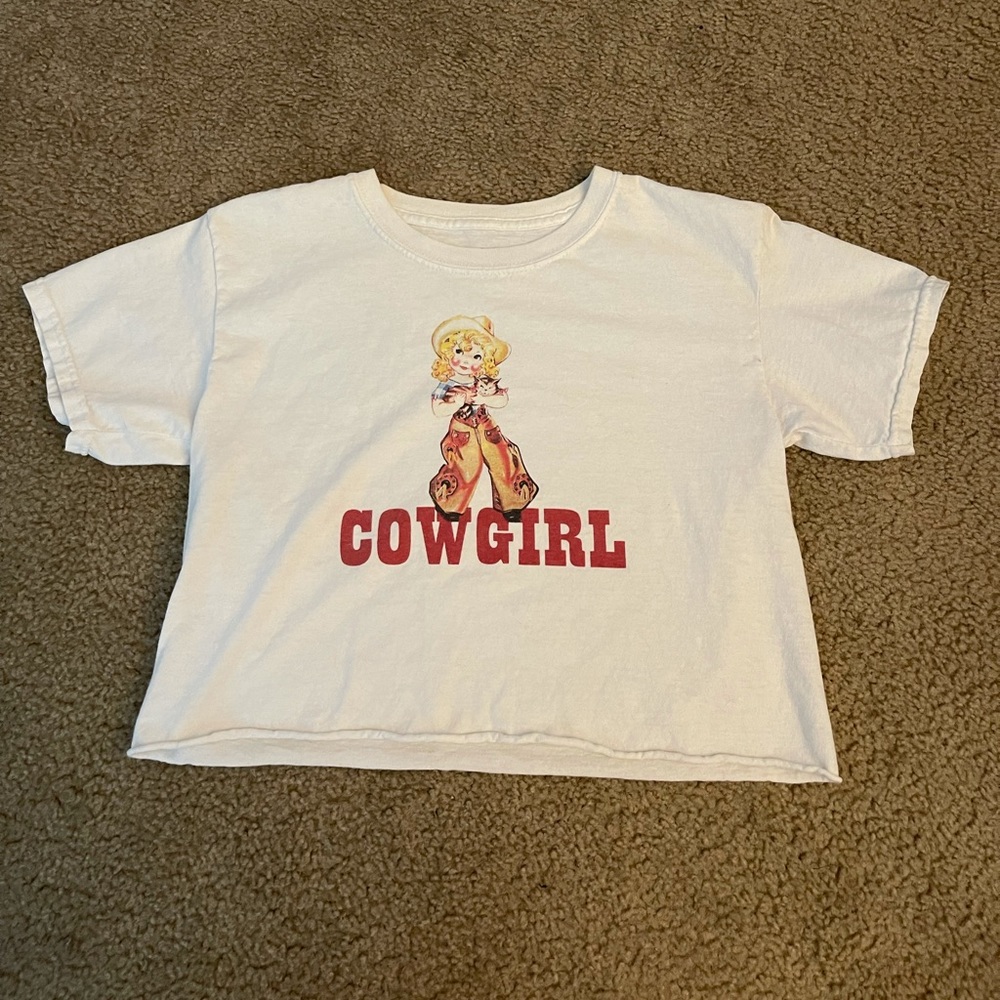 john galt/brandy melville cowgirl baby tee